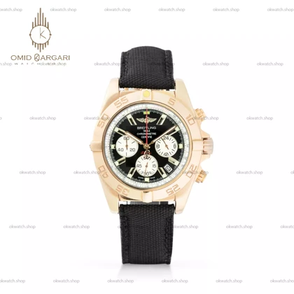 ساعت مچی برایتلینگ بند برزنتی مشکی Breitling