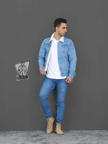 کاپشن جین آبی روشن PAZZO