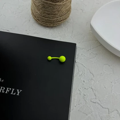 پیرسینگ ناف استیل گوی‌دار