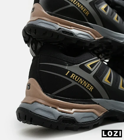 کفش کتانی بزرگ پا مشکی طلایی I-Runner