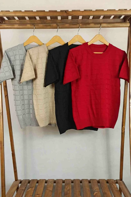 تیشرت بافت مربعی