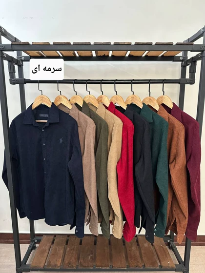پیراهن مخمل کبریتی 2594