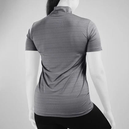 استرج آستین کوتاه ورزشی زنانه نایک مدل SRN-3B122 طوسی