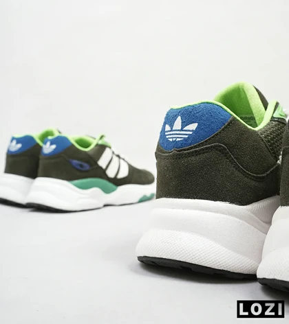 کفش کتانی مردانه سبز سفید ADIDAS torsion