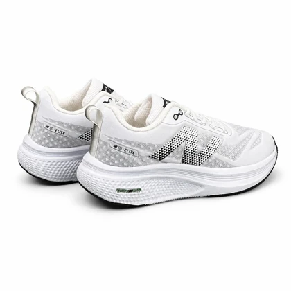 کتانی مردانه مدل رانینگ نیوبالانس سفید طوسی New BALANCE