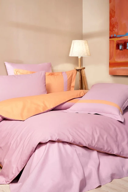سرویس روتختی دو نفره Özdilek مدل Colour Stripe پنبه‌ای