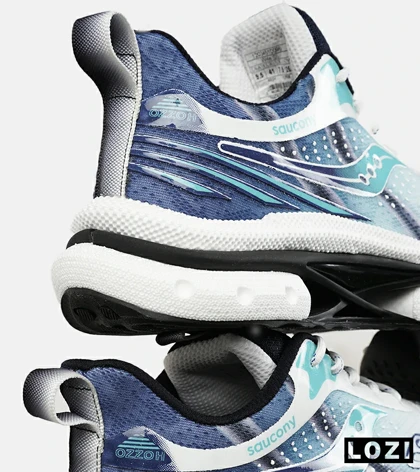 کفش کتانی سفید آبی Saucony Axon 3