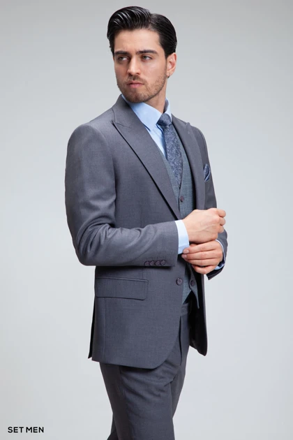 کت و شلوار مردانه سه تکه ژیله دورو