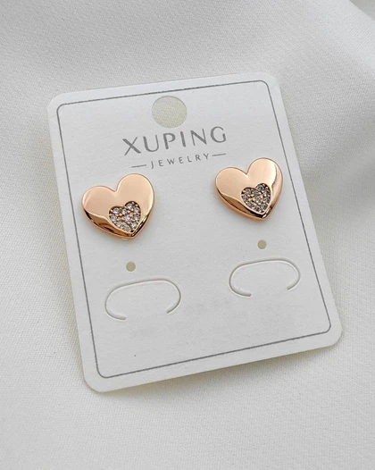 گوشواره میخی قلب آلیا ژوپینگ