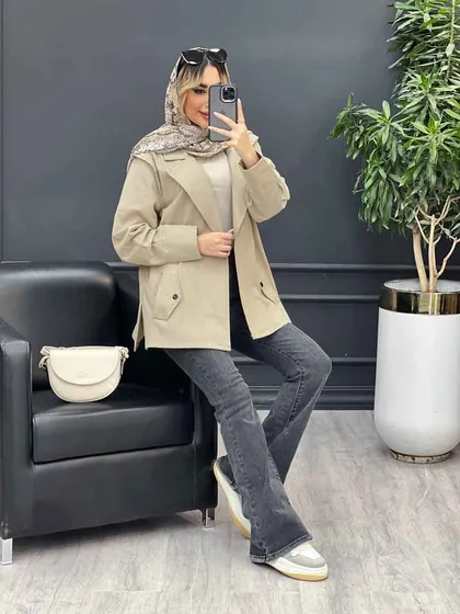 مانتو لینن سر شانه ژیله