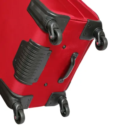مجموعه سه عددی چمدان پیر کاردین مدل P9090-3 رنگ قرمز به همراه کاور پیرکاردین
