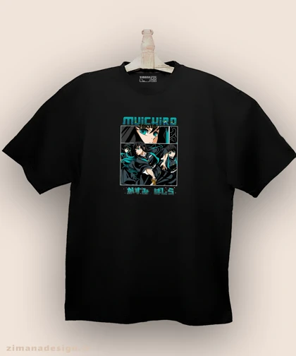 تیشرت لش مردانه و زنانه طرح شیطان کش شخصیت موییچیرو کد 979