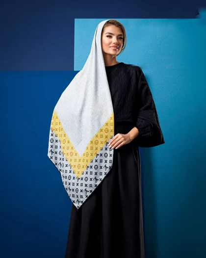 روسری وسط ساده LV