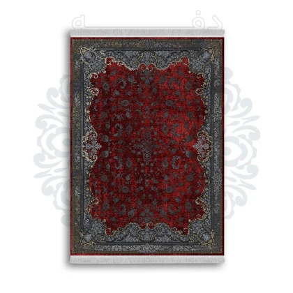 *جدید* فرشینه از جنس پارچه شانل مخمل ترک طرح فانتزی برند دفه کد 1053