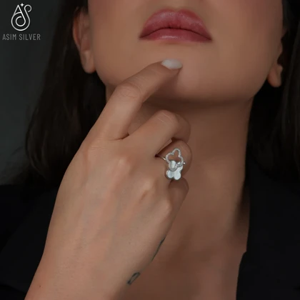 انگشتر نقره اسپینر