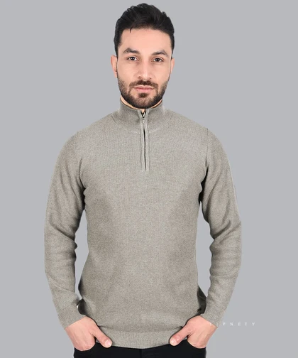تیشرت نیم زیپ آستین بلند یقه اسکی 2900