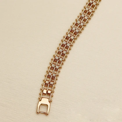 دستبند ژوپینگ زنانه طرح رولکسی رنگ ثابت