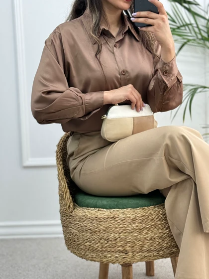 شومیز ساتن پنبه