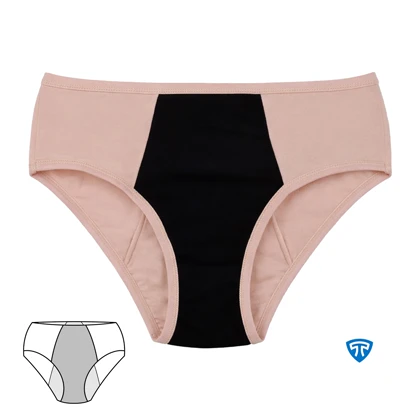 شورت فول‌پد تاپیک بسته 3 عددی کرم مدل لیلیوم