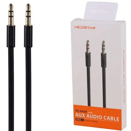 کابل انتقال صدا AUX هایکو استار HICOSTAR مدل HS-A420 یک متری