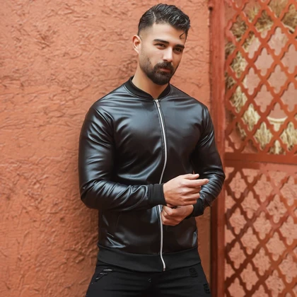 کاپشن چرم مردانه مدل Artim ویژه