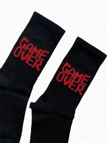 جوراب ساق بلند طرح Game over یونیسکس