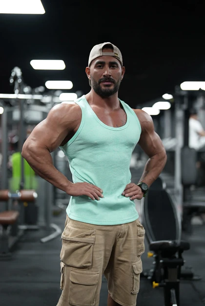 رکابی تنک تاپ قهرمانی آیسان اسلامی فیروزه ای