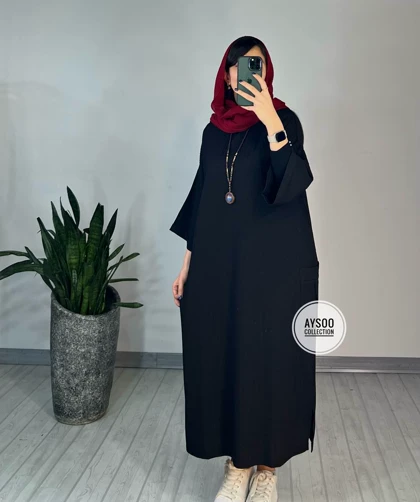 مانتو بلند آرشیدا مشکی