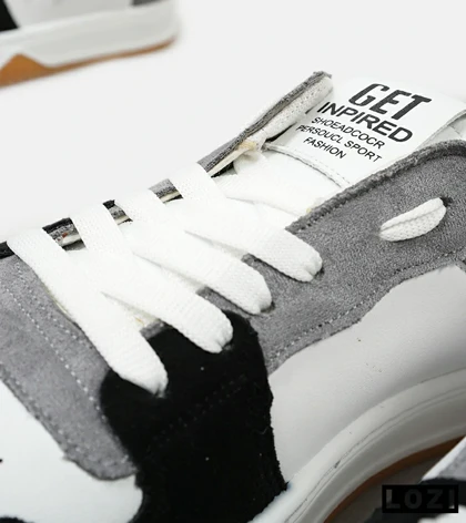 کفش اسنیکرزمردانه سفید طوسی مشکی VANS مدل 5003