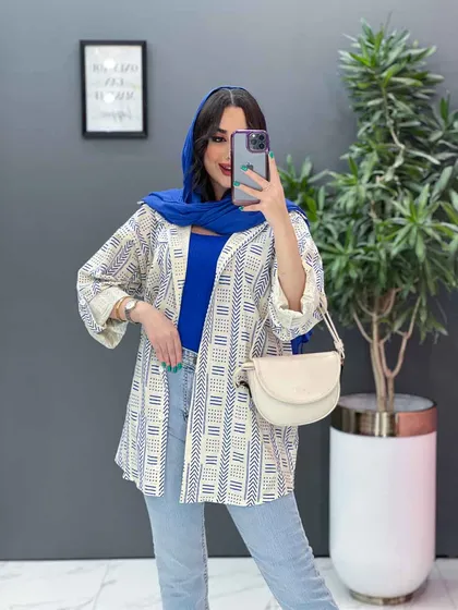 مانتو طرحدار سنتی تک جیب