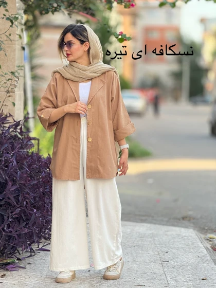 مانتو لینن سه دکمه11