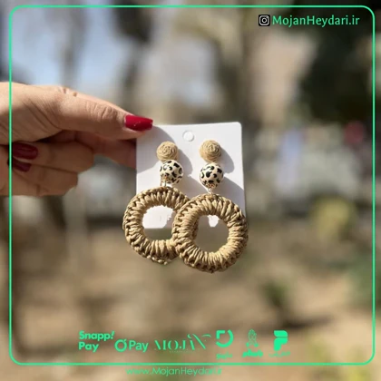 گوشواره حصیری بهار و تابستان کد gh185