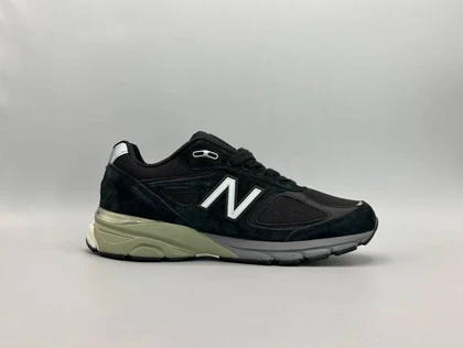 کتانی نیوبالانس 990 مشکی طوسی سبز/New Balance