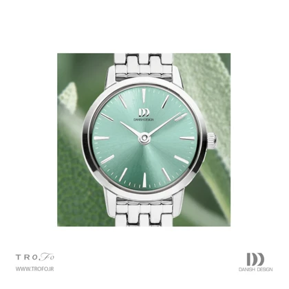 ساعت مچی عقربه ای زنانه دنیش دیزاین (Danish design) مدل IV93Q1268 Akilia Mini Link Silver Sage Green