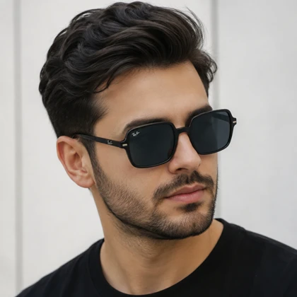 عینک آفتابی ریبن مربعی مدل RayBan1973پک اورجینال