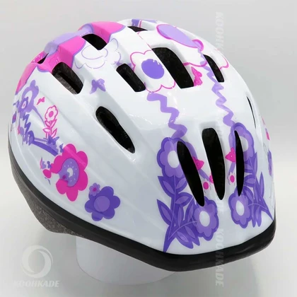 کلاه دوچرخه بچه گانه ROCKY طرح FLOWER مدل HB-6-2