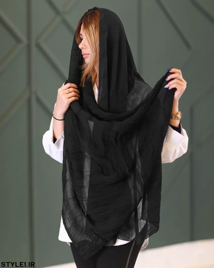 شال ساده مشکی