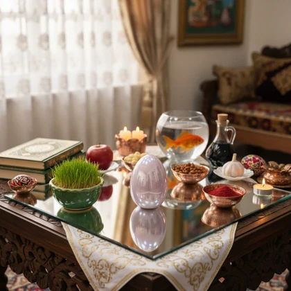 تخم مرغ سرامیکی براق هفت سین