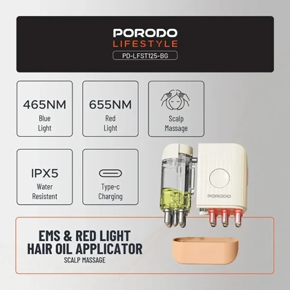 روغن رسان و ماساژور پوست سر پورودو PORODO مدل PD-LFST125