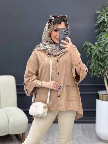 مانتو آستین پاگن هیوا