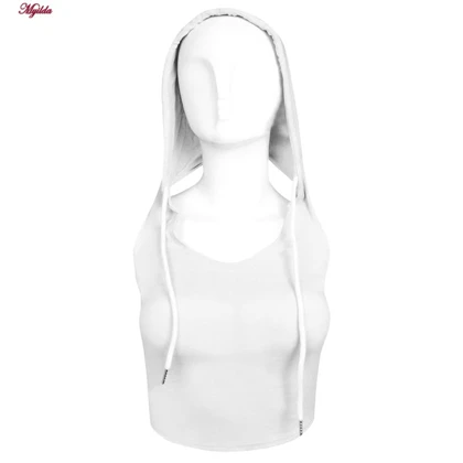 کراپ تاپ کلاه دار زنانه رنگ سفید ماییلدا