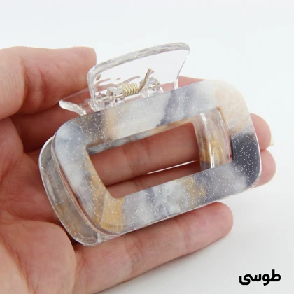کلیپس دخترانه مدل مستطیل ابر و بادی کوچک