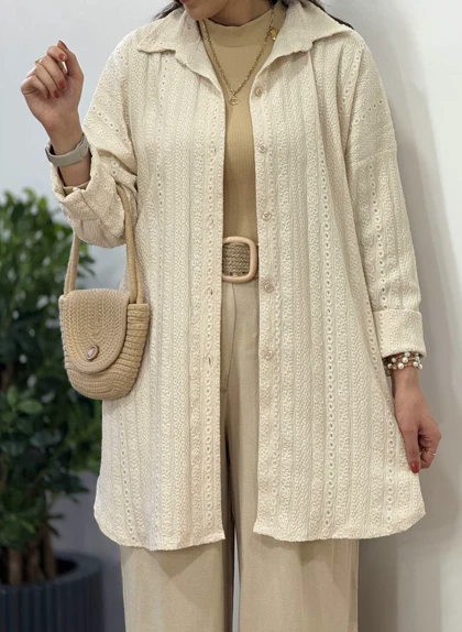 مانتو سوزندوزی مراکشی با قد بلندتر کد 2923