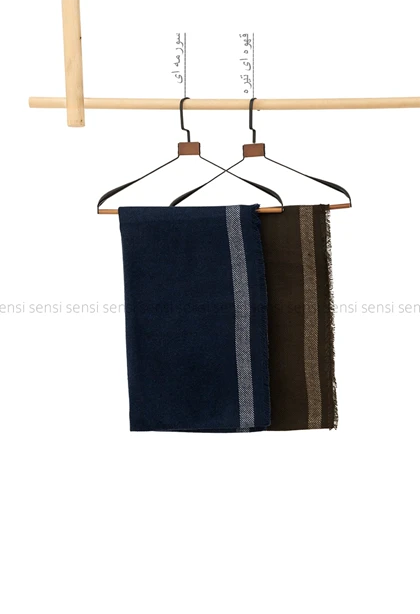 شال بافت موهری حاشیه‌دار کد1004703