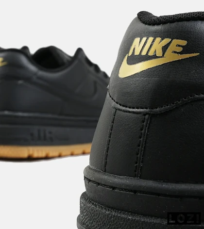 کفش کتانی مردانه و زنانه مشکی کرم نایک NIKE AIR FORCE مدل 2140