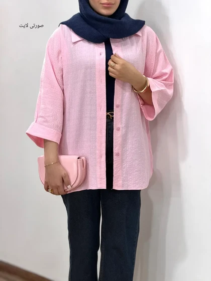 تونیک مانتویی لینن پنبه سمن