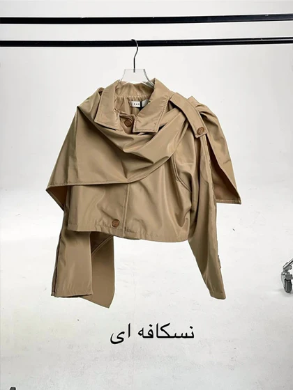 ترنچ کت شالدار بیوت - 200 - Beaut