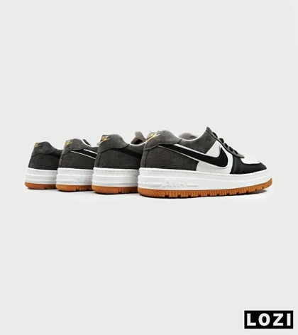 کفش کتانی مردانه و زنانه مشکی طوسی نایک NIKE AIR FORCE مدل 4191