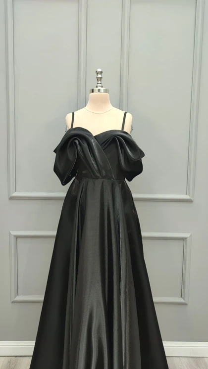 پیراهن بلند ساتن براق نیلوفر 7030