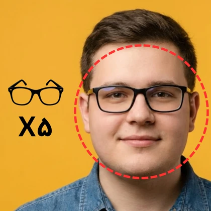 پکیج تست عینک طبی برای صورت گرد (5 عددی)